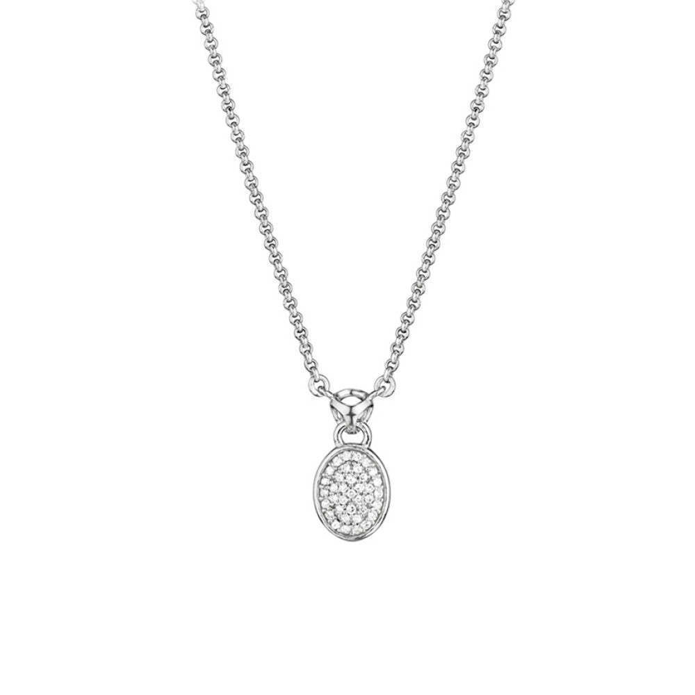 Di Modolo Lolita Diamond Pendant in Plated Rhodium (0.16 CTW) MSRP 950